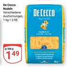 Nudeln im Angebot bei GLOBUS in Trier Nudeln Angebote von De Cecco bei GLOBUS Trier für 1,49 €