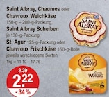 Saint Albray, Chaumes oder Chavroux Weichkäse im V-Markt Prospekt Saint Albray, Chaumes oder Chavroux Weichkäse von Saint Albray im aktuellen V-Markt Prospekt für 2,22 €