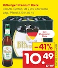 Premium Biere bei Netto Marken-Discount im Duisburg Prospekt für 10,49 €