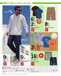Offre Tennis Homme dans le catalogue E.Leclerc du moment à la page 34