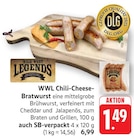 EDEKA Edesheim - WWL Chili-Cheese-Bratwurst Angebot im Prospekt WWL Chili-Cheese-Bratwurst bei EDEKA im Edesheim Prospekt für 1,49 €
