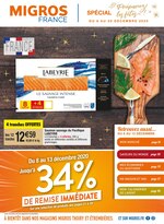 Catalogue Migros France à Thyez, avec 40 pages Prospectus Migros France à Thyez, "Spécial Préparez les fêtes !", 40 pages, 08/12/2020 - 20/12/2020