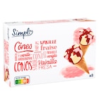 Cônes glacés - SIMPL - Carrefour Cônes glacés - SIMPL à 2,09 € dans le catalogue Carrefour