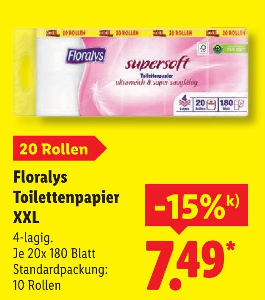 Toilettenpapier XXL