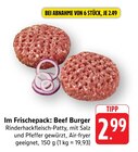EDEKA - Beef Burger Angebot im Prospekt Beef Burger bei EDEKA im Prospekt "" für 2,49 €