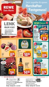 Jack Daniels im REWE Prospekt "Dein Markt" mit 33 Seiten (Velbert)