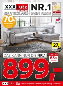 XXXLutz Möbelhäuser Prospekt NR. 1 BEIM PREIS mit  Seiten in Kirchzell und Umgebung