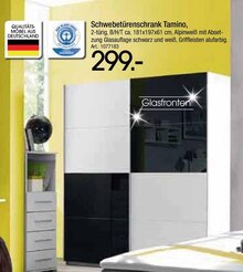 Schwebetürenschrank Tamino bei Zurbrüggen in Melle Schwebetürenschrank Tamino im Angebot bei Zurbrüggen Melle für 299,00 €