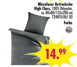 Microfaser Bettwäsche High Class im aktuellen SB Möbel Boss Prospekt