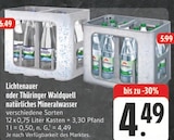 natürliches Mineralwasser im Angebot bei E center in Chemnitz natürliches Mineralwasser Angebote von Lichtenauer bei E center Chemnitz für 4,49 €