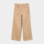 Pantalon large 5 poches coton Creeks taupe fille dans le catalogue La Halle