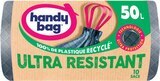 Sacs poubelle poignées coulissantes ultra résistant - HANDY BAG - Intermarché Hyper à Champigny-sur-Marne Sacs poubelle poignées coulissantes ultra résistant - HANDY BAG en promo chez Intermarché Hyper Champigny-sur-Marne à 0,53 €