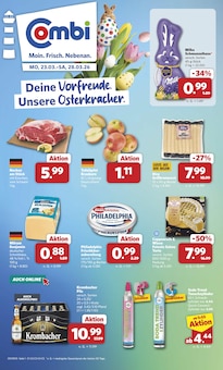 Krombacher im combi Prospekt "Markt - Angebote" mit 33 Seiten (Bremen)