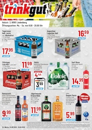 Discounter Prospekt von Trinkgut Wangen Trinkgut Prospekt: "Aktuelle Angebote", 4 Seiten, 24.08.2026 - 29.08.2026