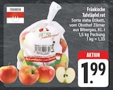 Fränkische Tafeläpfel rot bei EDEKA im Weidhausen Prospekt für 1,99 €