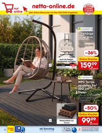Gartenbaustoffe im Netto Marken-Discount Prospekt "Dein Online-Discounter mit über 100.000 Angeboten" auf Seite 2