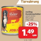 Hundenassfutter Angebote von JosiDog bei Markant Nordwest Bad Oeynhausen für 1,49 €