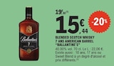 Blended Scotch Whisky 7 Ans American Barrel - BALLANTINE'S - E.Leclerc Blended Scotch Whisky 7 Ans American Barrel - BALLANTINE'S à 15,44 € dans le catalogue E.Leclerc