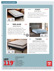 Promos Matelas dans le catalogue "LES TOPS" de Auchan Hypermarché Matelas en promo dans le catalogue Auchan Hypermarché à la page 30