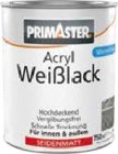 Acryl Weißlack von Primaster im aktuellen Globus-Baumarkt Prospekt für 15,99 €