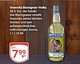 Bisongrass Vodka Angebote von Grasovka bei GLOBUS Krefeld für 7,99 €