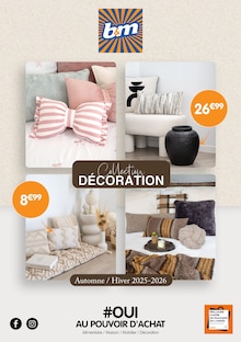 Catalogue B&M de la semaine 6, "Collection DÉCORATION", page 1, 22/10/2025 - 10/03/2026 Prospectus B&M en cours, "Collection DÉCORATION", page 1 sur 36