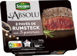 2 PAVÉS DE RUMSTECK SOCOPA - SOCOPA en promo chez Auchan Hypermarché Courbevoie à 4,89 €