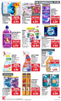 Weichspüler im aktuellen Kaufland Prospekt (Kiel) Weichspüler im Kaufland Prospekt "Hier bin ich richtig" mit 78 Seiten (Kiel)