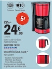 Cafetière filtre - Severin en promo chez E.Leclerc Boulogne-Billancourt à 24,99 €