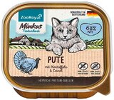 Minkas Naturkost Katzennahrung Pute mit Kartoffeln & Zucchini im Angebot bei REWE in Bremen Minkas Naturkost Katzennahrung Pute mit Kartoffeln & Zucchini Angebote von ZooRoyal bei REWE Bremen für 0,79 €