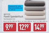 Flanell-Spannbettuch von Novitesse im aktuellen ALDI Nord Prospekt
