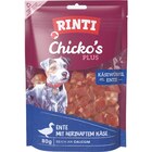 RINTI Snack Chicko's Plus Käsewürfel mit Ente 80 g im Angebot bei Zookauf in Kaarst RINTI Snack Chicko's Plus Käsewürfel mit Ente 80 g Angebote von Rinti bei Zookauf Kaarst für 1,89 €
