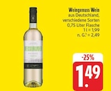Weingenuss Wein bei nah und gut im Freihung Prospekt für 1,49 €