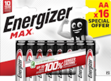 Lot de 16 piles Energizer Max AA/LR6 - ENERGIZER en promo chez Carrefour Toulouse à 9,57 €