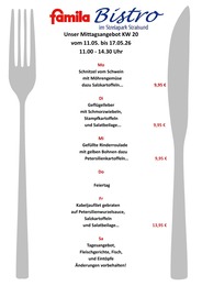 Supermarkt Prospekt von famila Nordost Stralsund famila Nordost Prospekt: "Aktuelle Angebote", 1 Seite, 11.05.2026 - 16.05.2026