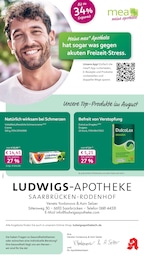 mea - meine apotheke Prospekt für Saarbrücken mit 4 Seiten mea - meine apotheke Prospekt für Saarbrücken: "Unsere August-Angebote", 4 Seiten, 01.08.2026 - 31.08.2026