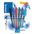 6 feutres d'écriture V-sign pen - PILOT en promo chez Carrefour Vitry-sur-Seine à 5,56 €