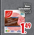 EDEKA - Delikatess Hinterkochschinken Angebot im Prospekt Delikatess Hinterkochschinken bei EDEKA im Prospekt "" für 1,49 €