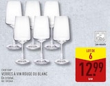 Verres à vin rouge ou blanc - Crofton en promo chez Aldi Cambrai à 12,99 €