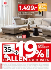 Ähnliche Eckbank Angebote im Prospekt "NR.1 BEIM PREIS" von XXXLutz Möbelhäuser in Nordhorn Ähnliche Angebote wie Eckbank im Prospekt "NR.1 BEIM PREIS" auf Seite 2 von XXXLutz Möbelhäuser in Nordhorn