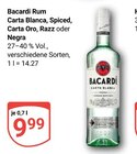Aktuelles Rum Carta Blanca Angebot bei GLOBUS in Erfurt ab 9,99 €