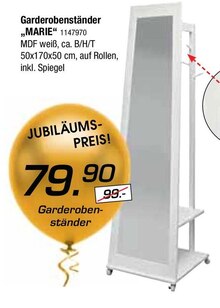 Garderobenständer „MARIE“ bei Zurbrüggen in Dortmund Garderobenständer „MARIE“ im Angebot bei Zurbrüggen Dortmund für 79,90 €