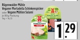 Veganer Mortadella Schinkenspicker von Rügenwalder Mühle im aktuellen EDEKA Prospekt für 1,29 €