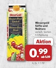 Säfte und Nektare von Wesergold im aktuellen combi Prospekt