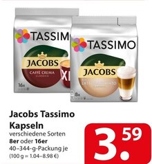 Jacobs Tassimo Kapseln bei famila Nordost in Stade Jacobs Tassimo Kapseln im Angebot bei famila Nordost Stade für 3,59 €