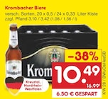 Biere im Angebot bei Netto Marken-Discount in Versmold Biere Angebote von Krombacher bei Netto Marken-Discount Versmold für 10,49 €
