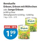 Erbsen Angebote von Bonduelle bei V-Markt Augsburg für 1,99 €