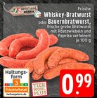 Whiskey-Bratwurst im Angebot bei EDEKA in Paderborn Whiskey-Bratwurst Angebote von meinLand EDEKA bei EDEKA Paderborn für 0,99 €