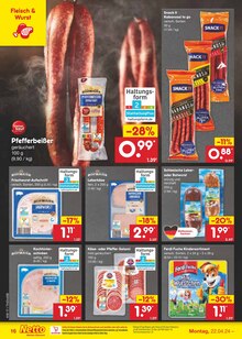 Wurst im Netto Marken-Discount Prospekt "Aktuelle Angebote" mit 51 Seiten (Dresden)