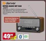 Retro-Radio mit DAB im Angebot bei Marktkauf in Sindelfingen Retro-Radio mit DAB Angebote von denver bei Marktkauf Sindelfingen für 49,99 €